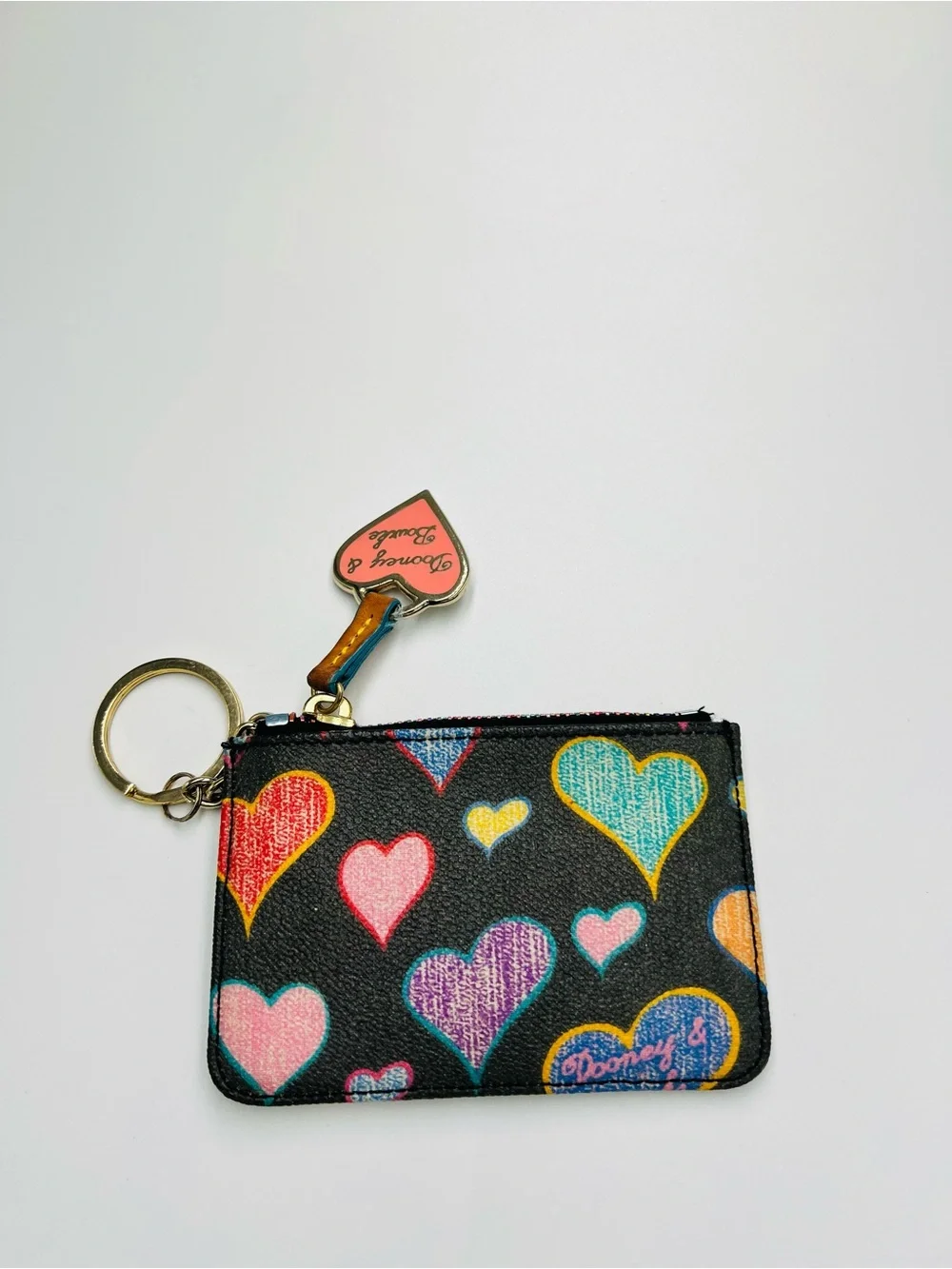 Dooney & Bourke Zip Card Case / Coin Pouch / Keychain